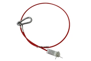 C-Pin Steel Wire Rope Coiled Cable Lanyard Cable Trailer Breakaway Cable for the Breakaway System