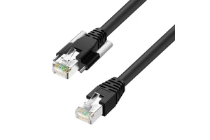 Industrial 10GigE Vision S/FTP Shielded Copper PVC RJ45 Cable With Screw-Lock
