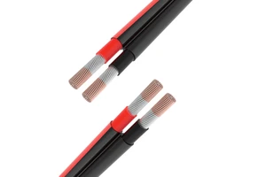 High Quality Twin Core Solar Cable 6mm2 Tinned Copper H1Z2Z2-K DC1.5kV for Photovoltaic System