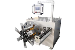 Reel Rewinding Machine 10/15mm Cable Coiling Equipment Metal Cable Take Equipment Automatic Operation Hand Crank/Pneumatic Type