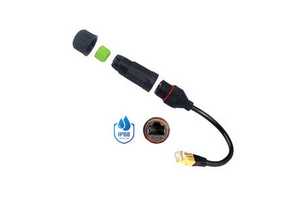 Industrial Grade IP68 Waterproof RJ45 Connector CAT6 UTP Ethernet Coupler Heavy Duty PA66 Outdoor LAN Cable Joiner Extender