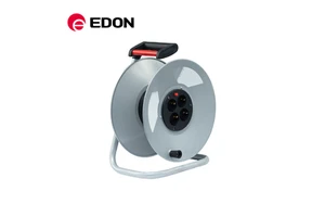 EDON Kabeltrommel High Quality Large Socket Industrial Extension Cord Cable Metal Reel 50M for Wire