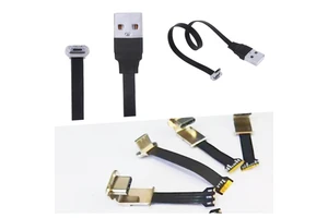OEM Factory Flat Slim Thin Flex FPV FPC Cable 3.1 USB Type C Charging Data OTG 3A Fast Charging PVC Cameras Computers