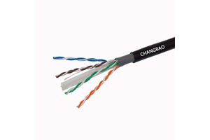 Industrial Grade CHANGBAO Outdoor Cat6 Network Cable - 4 Pair 23AWG UTP/STP Dual Jacket Ethernet Cable ODM OEM Custom
