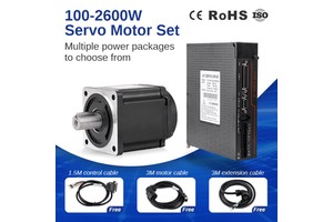 Tester Wiring Diagram Single Phase AC Servo Motor 400w With Driver for Industrial Sewing Machine Stable Operation Low Power