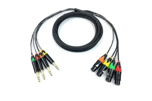 G-karve LY8709 4-Stage Multi-Core Copper Audio Cable QNON Interface Box Tuning PVC Jacket ISO for for Stage Lighting XLR