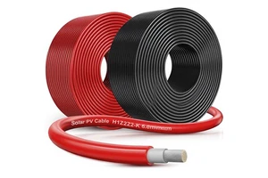 1500V DC Stranded Tinned Copper PVC Solar Cable Coil 50 Ft IP54 Home Boat RV Panels Charger Controller Battery YouLong