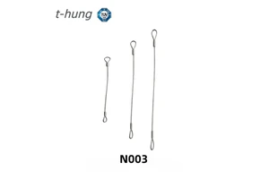 OEM Lighting Susoension Cable With Double Loop Ends,Galvanized Steel/Stainless Steel For Light Fixtures.