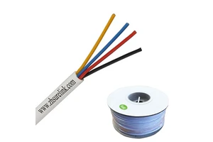 Unshielded or Shielded 4/6/8/10 Core 100m Reel Stranded Control Cable with PVC Jacket for Security Alarm Systems