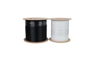 FTTH Drop Cable Outdoor Indoor 1 2 4 Core Single Mode 3 Steel Wires Reinforced G657 Fiber Black White