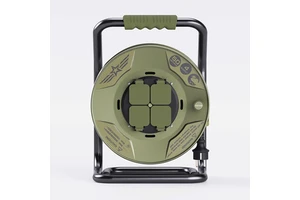 Pheiyon Professional Commercial Cable Reel 4-Way Rubber Extension Cord 50M 16A GS CE CEE Heavy Duty Outdoor IP44 Industrial