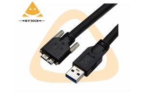 Industrial Link Digital Camera Micro USB Screw Mount USB 3.0 to Micro-B High Flexible Data Cable for Industrial Camera