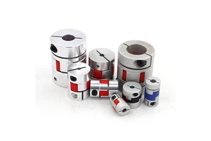 Aluminum Alloy Clamping Coupling Elastic Screw Servo Motor Manufacturer Connector Customizable Shaft Coupling Encoder Coupling
