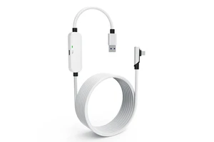 USB3.2 Type C Right Angle 3A Fast Charging VR Link Data Cable with Braided Shielding for Computer and Cameras