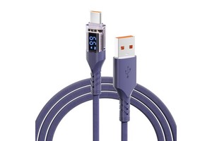 100W USB C to C Cable Fast Charging Type C Data Cable with Digital Display Charger Cord for Camera Laptop