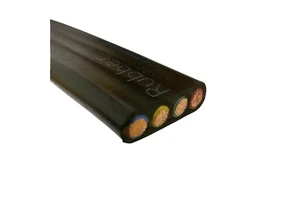 Flat Type 3 Core 4 Core Flexible PVC Rubber 16mm 25mm 35mm 50mm 70mm Electric Submersible Deep Well Pump Cable Price
