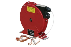 China Best Quality Aluminium Static Discharge Cable Reels Grounding Reel CE Certified Oil Tanker Accessories 1.1kW 600L/min