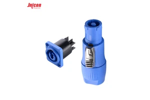 3 Pin Nylon IP65 Waterproof Power Connector Latch Lock 20A 500V for Stage Lighting LED Display Moving Head Light Audio