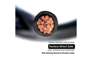 Wholesale Welding Battery Cable Wire 1/0 2/0 4/0 Gauge Awg Dc Batteries Power Cable Bare Copper Electrical Cable