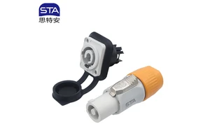 Powercon SNP IP67 3Pin Waterproof Twist Lock Latching Connector 20A Essential Audio Stage Equipment Accessory SAC3FCA SAC3MPB