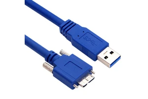 USB 3.0 Type a Male to Micro B USB3.0 Cable with Screw Locking Usb 3.0 Camera Cable for Machine Vision