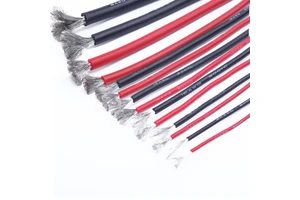 Red/Black Heat-resistant Soft Electrical Silicone Wire Cable 8 10 12 14 16 18 20 22 24 26 28 30 AWG for Car Battery Automotive