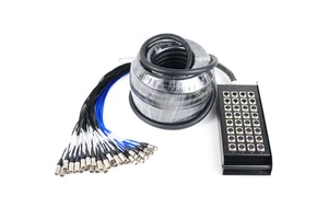 32-Channel XLR Oxygen-free Copper Audio Cable with PVC Jacket and Braid Shielding 1080p Resolution for Stage Use