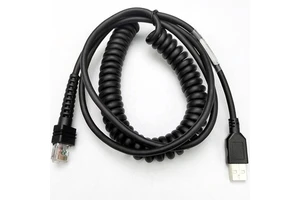SOTESIN 3m USB Data Cable Barcode Scanner Coiled Curly Spiral Cable for Datalogic PD8330 PD9530 PD9531 PM9500