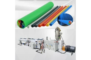 Plastic Multiple PE Microduct COD Pipe Production Machine Line /HDPE COD Silicone Core Optical Bundle Pipe Making Machine