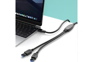 Hot Sales USB3.0 One Male and Two Female 5m Conference Camera Cable with 10m Built-in Signal Amplifier and Enhancement