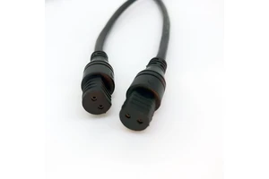 2464 22Awg 1.5mm Waterproof UV PVC Jacket Twin Conductor Male Female Assembly Copper Wires 3M Long RoHS Certified Cable