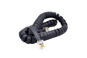28awg 30awg RJ12 6p6c Telephone Curly Cable Spring Coiled Spiral Handset Wire