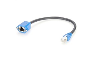 Cat5e RJ50 Ethernet Panel Mount with Screws Extension SFTP Cable 10P10C 10pin Male to Female Shielded Plug Socket Connector