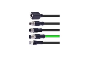 M12 to RJ45 Industrial Ethernet Cable D and X Code 8 Pin IP67 Waterproof Molded Connector