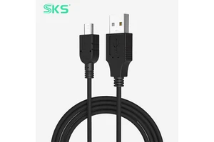 USB 2.0 5Pin Mini USB Data Charging Cable 0.5M 3M 3A Fast Charging Shielded Pure Copper PVC Jacket for Camera MP3 MP4 Printer