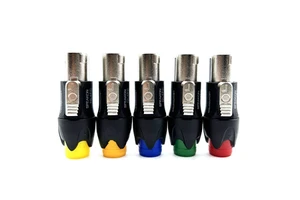 Metal Four Core Speaker Plug, Audio Connector, Professional Stage Amplifier Speaker Cable Head