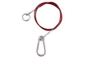 C-Pin High Quality PVC Coated Stainless Wire Rope Safety Trailer Breakaway Cable for Car Towing ISO ASI Standard Welded Cut Size