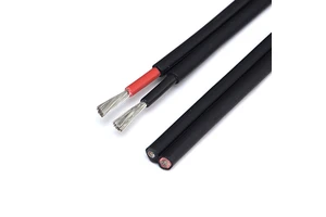 Twin Core Solar Cable Pv1-f 4mm2/6mm2 DC 1500V TUV Approved Double Core Photovoltaic Copper Cable for Solar Power System