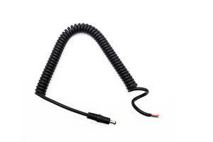 QUANWEI Custom Length High Quality PU Spring Wire Coiled Power Cable Wire Electrical Spiral Cable for Medical Devices