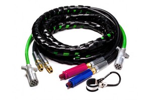ABS & Power 3 in 1 Brake Hose 7 Way ABS Electrical Cable for Semi Truck Trailer Tractor 15FT