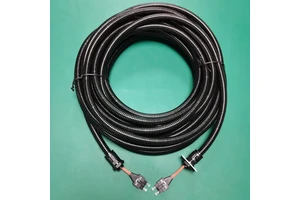 TOCP201QK 200um Orange Fiber Optic Patch Cord IP68 Rated ISO9001/RoHS Certified Mitsubishi PLC Servo Hitachi -40~75C