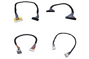 Industrial 3-Phase Power and 2.54mm Pitch Flat Ribbon Cable Wiring Harness for Robotic Arm Drive Motor and Compact Vision System