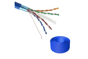 Cat6 SFTP Cable 305m 500m 0.4mm Waterproof IP67 Blindé 23AWG Solid 4 Pair Outdoor Industrial Network Cable Roll