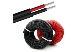 PV1-F4 Solar Photovoltaic DC Line Cable 4 Square Red Black PVC Insulated Irradiation for TUV for Certified Manufactured for