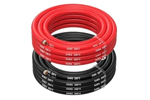 6 AWG Silicone Wire 16 Mm2 Stranded Flexible High Temp Battery Cable Tinned Copper for Automotive Marine Solar Inverter Welding