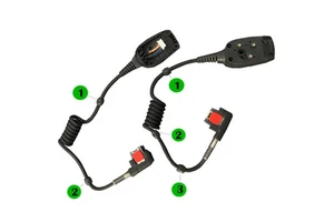 Coiled Spring Cable for Ring Barcode Scanner, Compatible with RS409 / WT4090 Wearable Scanner Replacement Spiral Cord