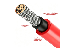 Durable PV1-F-1*2.5/4/6/10 mm Solar PV Cable with Tinned Copper Core for Outdoor Distributed Solar PV Energy Storage Systems