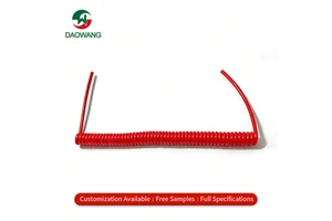 Factory Direct Spiral Cable Shielded Spring Wire PVC Tinned Copper Conductor for Industrial EV Automotive Wiring Solar Wind
