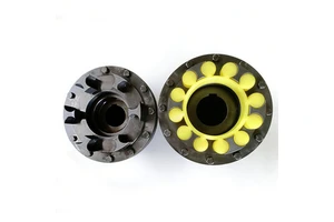 High Precision Steel Flexible Plum Jaw Coupling Flange Type Shaft Connector OEM for Servo Motor CNC Machine Power Transmission