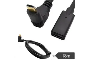 OEM ODM 10Gbps Gold-Plated USB 3.1 Type C Cord 90 Degree Angled Elbow Data USB Cable for Camera and Computer